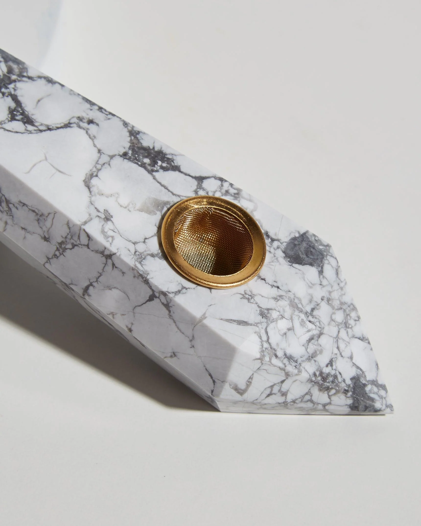 White Turquoise Herb Pipe - Image 3