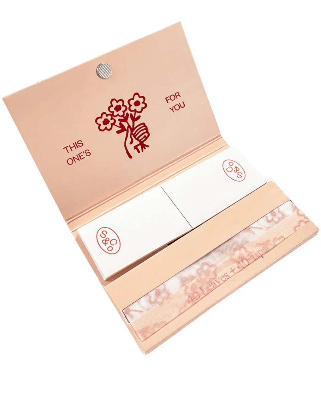 Pink Floral Rolling Papers - Image 2