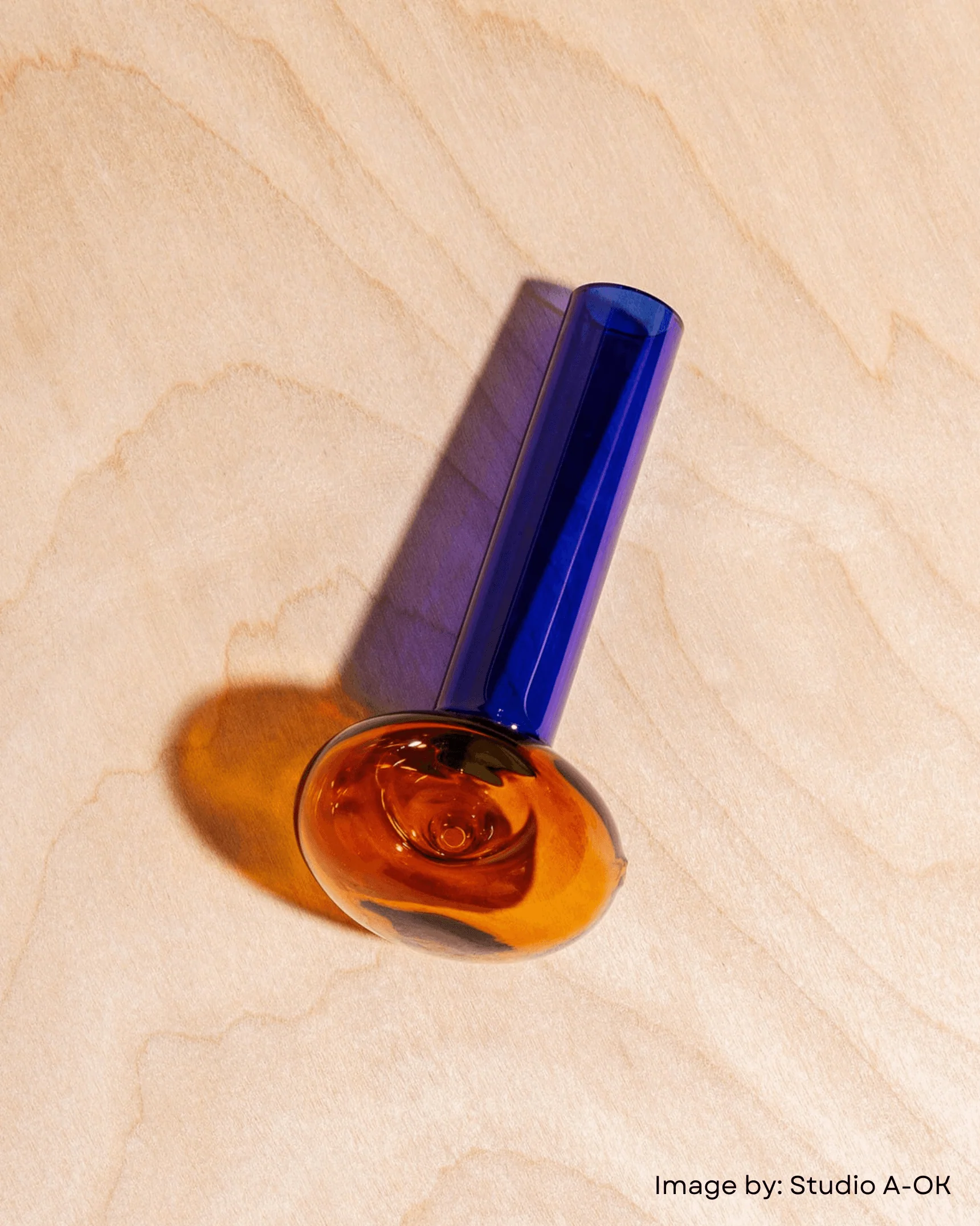 Tonal Oval Glass Pipe - Image 3