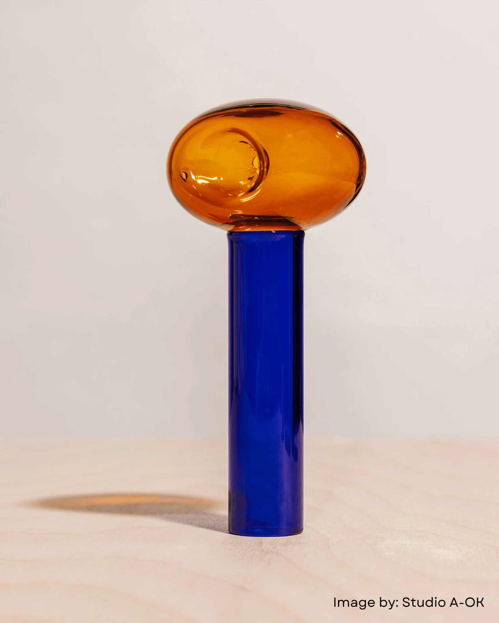 Tonal Oval Glass Pipe - Image 4