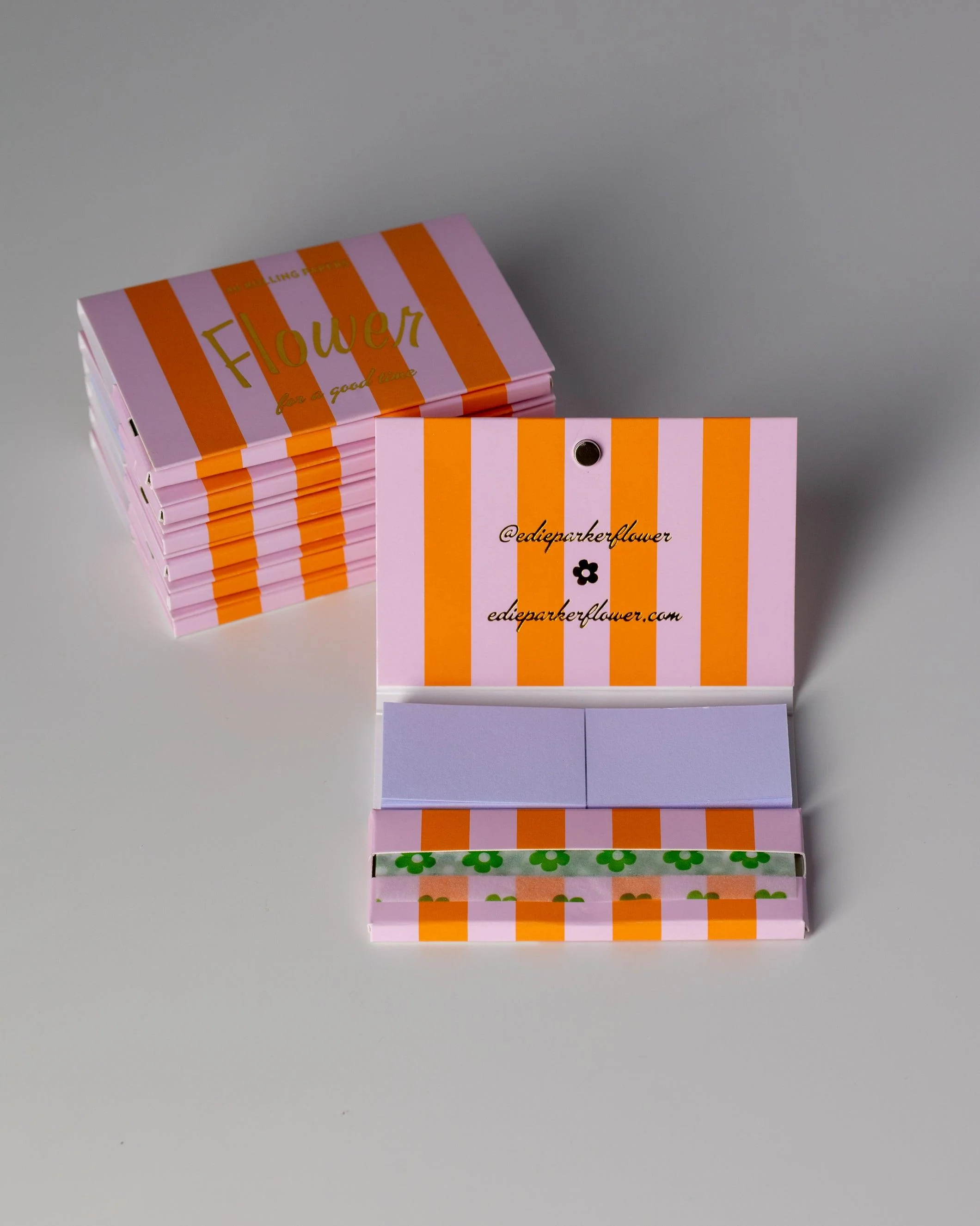 Green Floral Rolling Paper - Image 5
